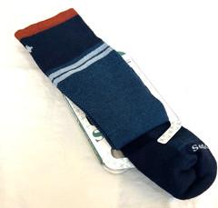 SockWell M-L Moderate Compression Socks Men’s NewWTags USA Navy Light cushion
