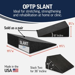 OPTP Slant (Pair) – Foam 11.75 inches x x 3.75 inches, Black