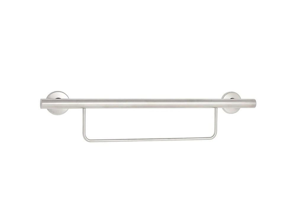 Seachrome 24-Inch Newport Grab Bar with Towel Bar, Satin Stainless Steel