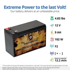 12V 8.5AH Sealed Lead Acid (SLA) Battery for APC ES500 ES550 LS500 RBC110 RBC2