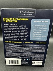 AUDIEN ATOM X Hearing Aids NEW Rechargeable Bluetooth Pair Left Right Fast Ship
