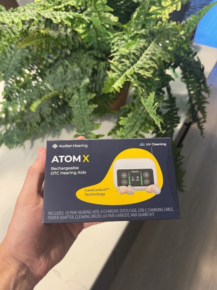 Audien Atom X OTC Hearing Aids for Adults – Premium Rechargeable