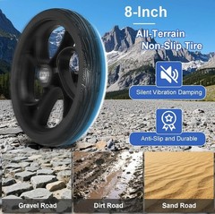BlessReach Knee Scooter Steerable Deluxe Medical Scooter Supports Up to 300 lbs