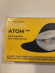 Audien Atom One Hearing Aids Wireless, Rechargeable, New Sealed
