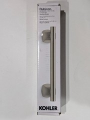 KOHLER Rubicon 9 in. Grab Bar in Vibrant Brushed Nickel Brand New