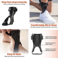 Biorene Lifty Foot Drop AFO Brace Never Used Right Foot Size Large