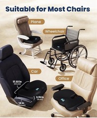 NEW SEALED Everlasting Comfort Memory Foam Seat Cushion Sciatica Tailbone Pain