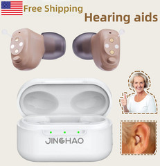 1 Pair Invisible Digital Hearing Aids Rechargeable Mini Sound Enhancer Amplifier