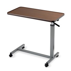 Bed Table, Height Adjustable & Tilting Overbed Table, Hospital Bedside Table,…