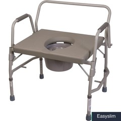 Bedside Commode Chair, Portable Toilet, 500 lb Capacity, 19-23 Inch