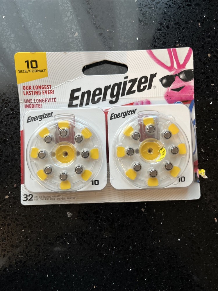 Energizer Size 10 Hearing Aid Batteries – AZ10DP-32 – Exp 3/27