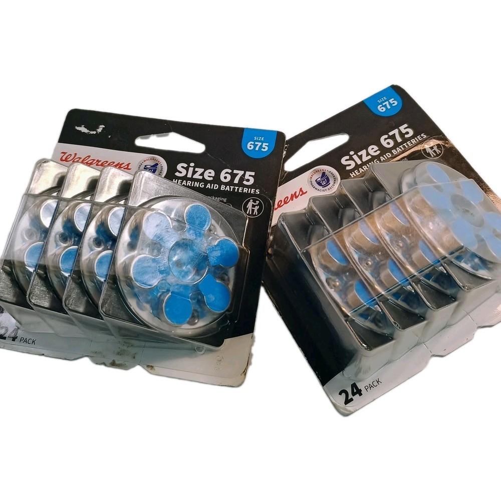 48 Walgreens Hearing Aid Batteries Size 675 Exp 2029