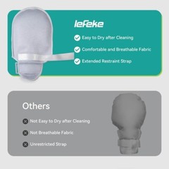 2 Pcs Restraint Gloves for Dementia Patients Elderly Care Autistic Child Safety