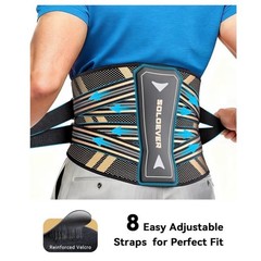 Black and Gray Lumbar Support Belt (A94)