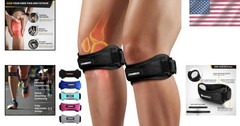 2 Pack Adjustable Patella Tendon Knee Straps – Pain Relief for Active Lifestyles