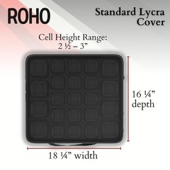 Inflatable Air Cell Seat Cushion 18″x16″ – Adjustable Firmness, Non-Skid, Portab