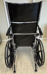 Medline Excel Reclining Wheelchair / Black Vinyl / Used / Great Condition