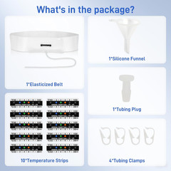 Urine Test Complete Kit – 2 to 4 oz Concealed Sample Bag with Adjustable Belt, T