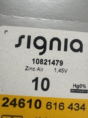 24-pack SIGNIA SIZE 10 HEARING AID BATTERIES 1.45V Stainless Steel Mercury Free