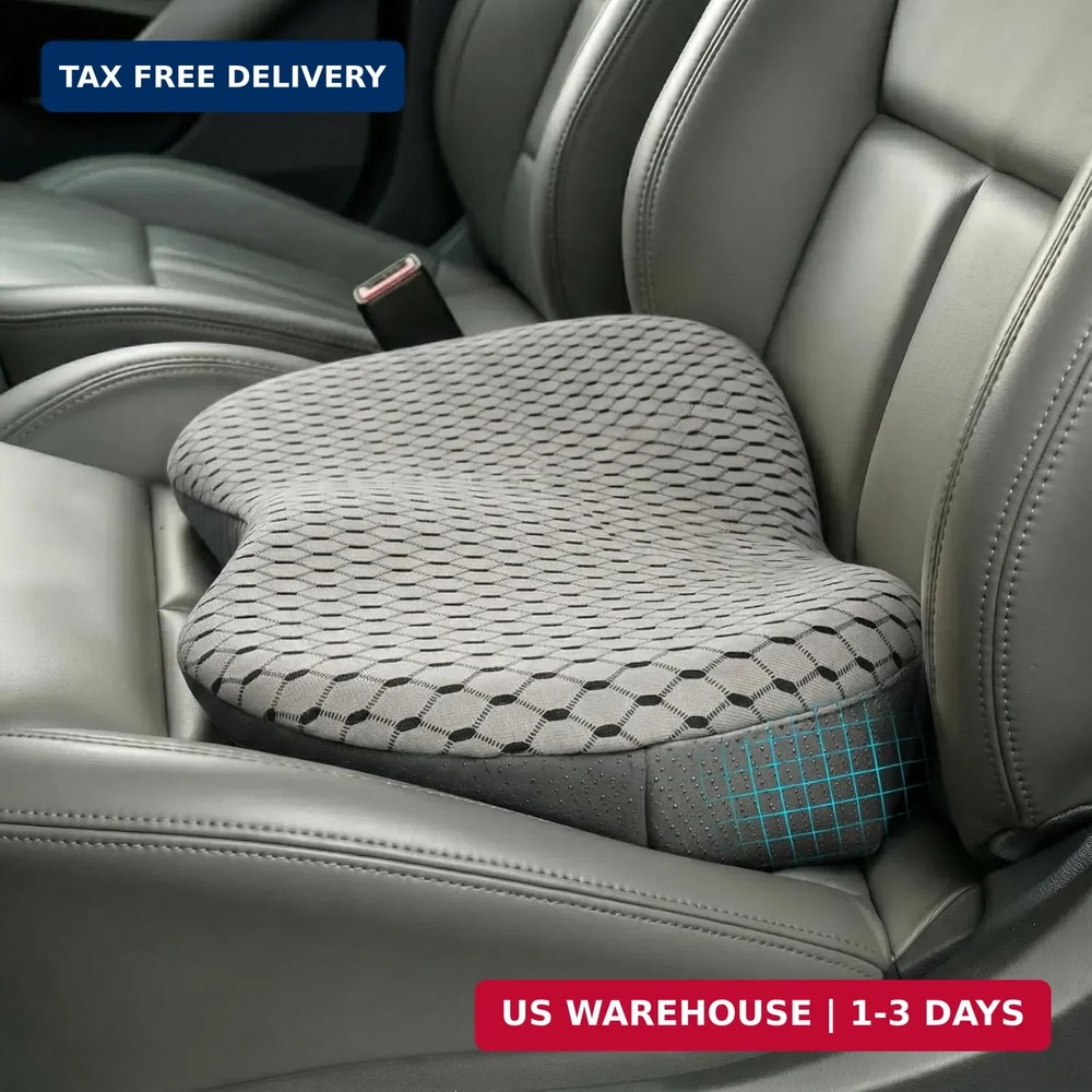 Livtribe Car Seat Cushion – Memory Foam Seat Pad for Sciatica & Lower Back Pain
