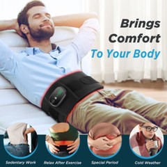 Infrared Heated Vibration Massage for Lower Back Pain Relief Lumbar Support Belt