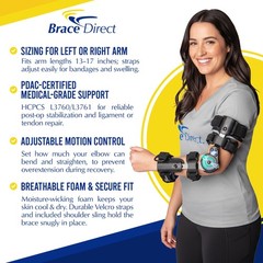 Medical Prescription Elbow Brace PDAC Approved L3760, L3761 Hinged Range of Moti