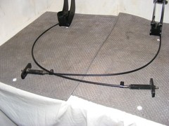 SUNRISE QUICKIE IRIS TILT-IN SPACE WHEELCHAIR PUSH HANDLE W/BRAKE HANDLES*TESTED