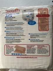 Tranquility ATN Unisex Disposable Briefs Large L 45″-58″ 12 Ct Max Absorbency