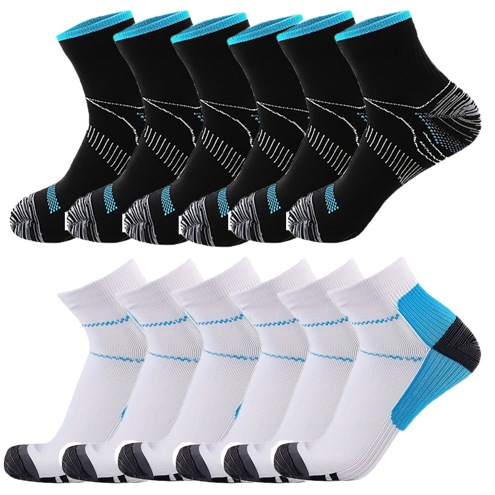 Compression Socks Plantar Fasciitis Foot Arch Ankle Support Brace Nylon Sleeves