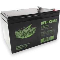 Interstate DSL1104 12V 15Ah AGM Mobile Scooter Battery Upgrade Pride, Golden