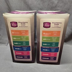 Poise Active Collection Ultra Thin Pads Wings 18 Pads x2 Regular Length Moderate