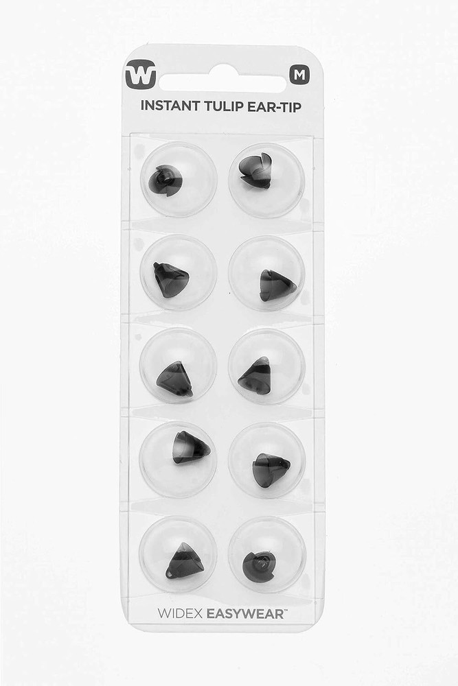 Widex 10 Count Black Ear Tips Pack For Health And Personal Care