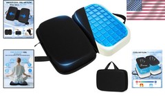 Foldable Gel Memory Foam Seat Cushion – Ideal for Office Chairs & Air Travel