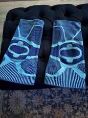 NEENCA Compression Knee Sleeves for Knee, Blue/Black, Size M Pair