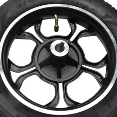 12 Inch Rear Wheel Wheelchair Wheel Assembly 12 1/2 x 2 1/4 Tire 17mm Bore