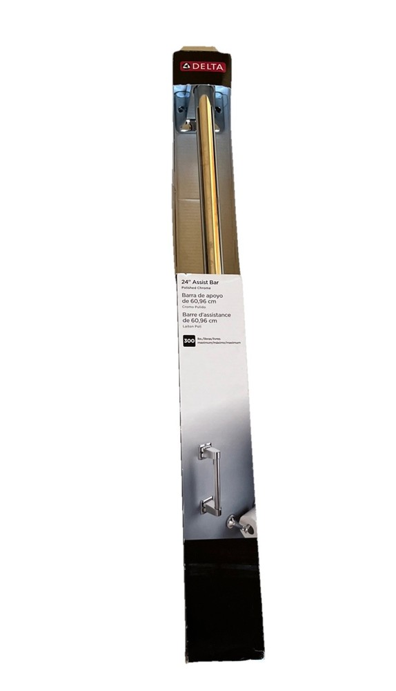 Delta DF524PC Assist Grab Bar 24″ Polished Chrome Up To 300lbs. NEW