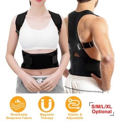 Adjustable Magnetic Posture Corrector Back Lumbar Support Brace Belt