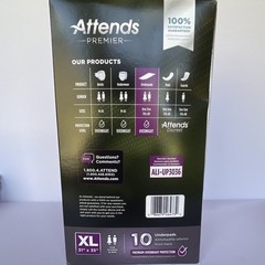 Attends Premier Underpads XL Overnight Absorbency, 31×35, (6) 10 Packs CASE