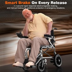 Electric Wheelchairs Adults Foldable Power Wheelchairs 15 Miles Long Travel