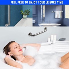 2 PACK Grab Bar Stainless Steel Bath Bathroom Safety Handicap Hand Rail Support