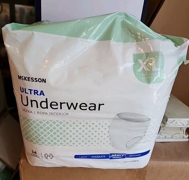 2 Packs – McKesson Adult Disposable Pull On Up Underwear Diapers XL Heavy 14 Ct