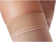 JOBST Relief Petite Thigh High Dot Band Closed Toe 20-30mmHg (Black) X-Large