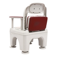 Bedside Toilet Portable Toilet Floor Standing Toilet W/Tissue Box 300kg/661.39lb