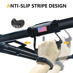 RERPRO UTV ATV Roll Bar Grab Handles Grips Compatible with Polaris RZR Black