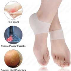 Silicone Moisturizing Heel Repair Socks Plantar Fasciitis Foot Support Gel Pad H