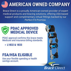 Ossur Rebound Post-Op Knee Brace Pediatric ROM Immobilizer ACL Meniscus Recovery