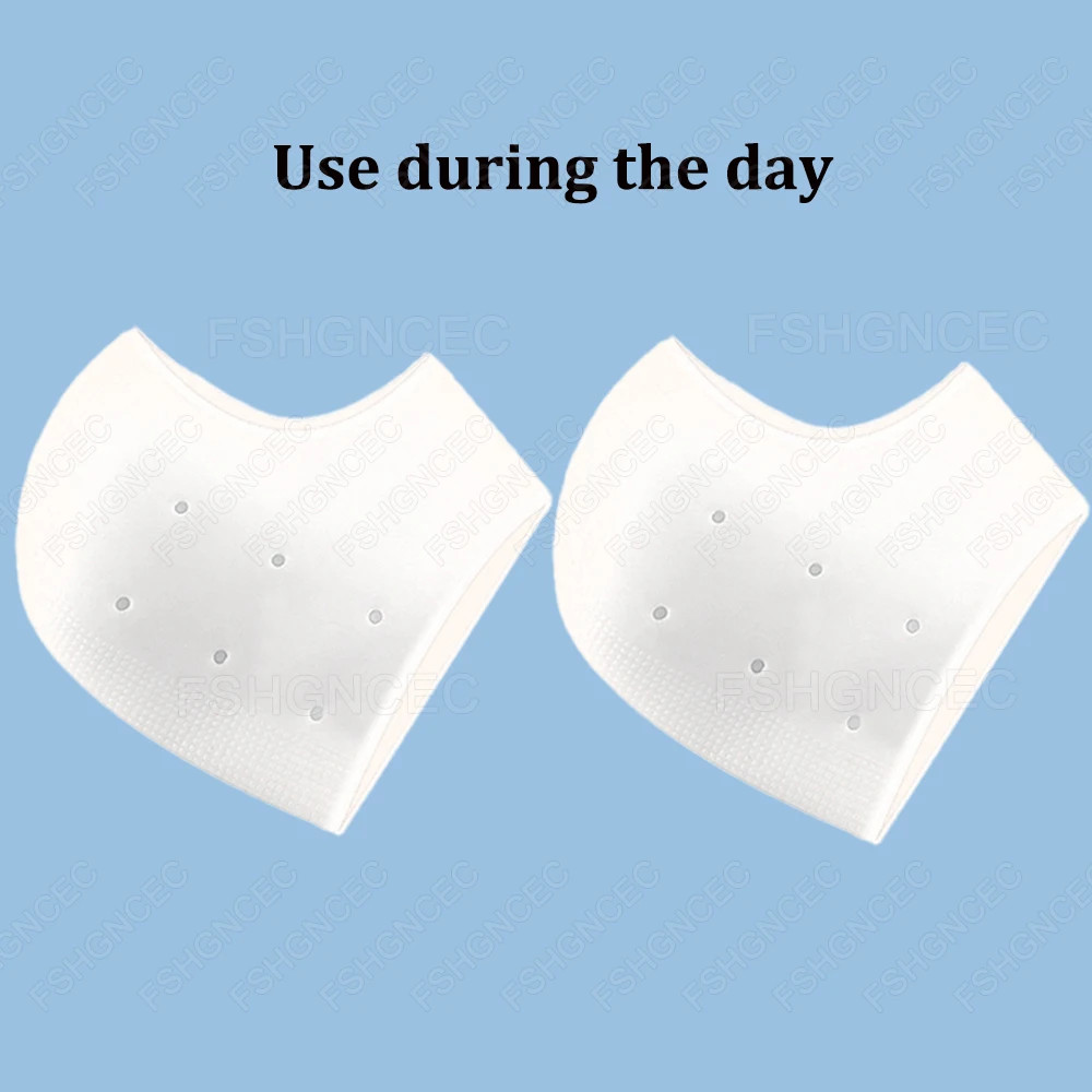 Silicone Moisturizing Heel Repair Socks Plantar Fasciitis Foot Support Gel Pad H