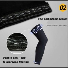 Knee Support Brace Compression Sleeve Leg Long Sports Basketball Pain Relief IA