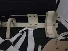 Pretending/Simulating Right Below Elbow, Body-Powered Prosthetic, Hosmer Model 5
