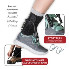 Core Products FootFlexor Foot Drop Brace – Soft Ankle Foot Orthosis (AFO) for